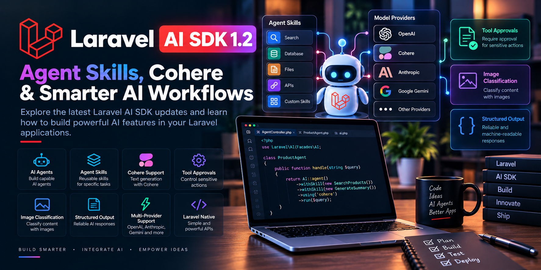 Laravel AI SDK 1.2: Agent Skills, Cohere & Smarter AI Workflows